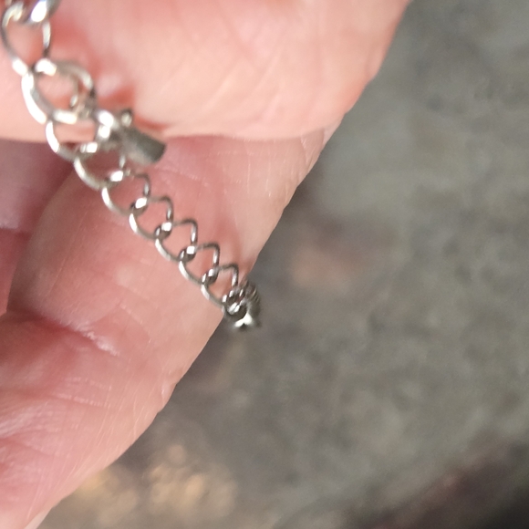 Abalone Pendant Necklace Artsy Artist Made & Yellow Stone Silver Tone Statement - Picture 7 of 15